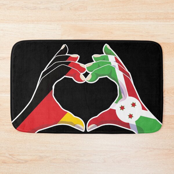 Item preview, Burundi Burundian Germany German Love Heart Peace designed and sold by FlagX.