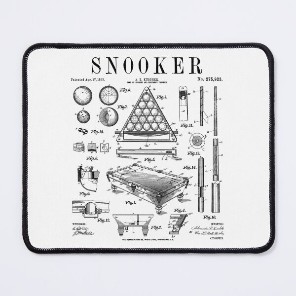 Item preview, Snooker Player Table Cue Sports Funny Vintage Patent Print designed and sold by GrandeDuc.