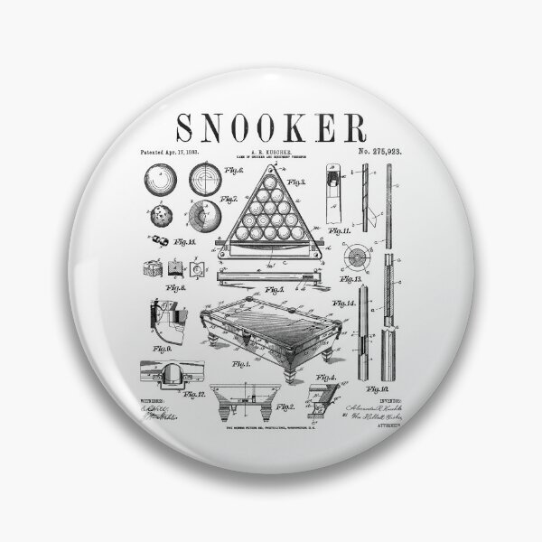 Item preview, Snooker Player Table Cue Sports Funny Vintage Patent Print designed and sold by GrandeDuc.