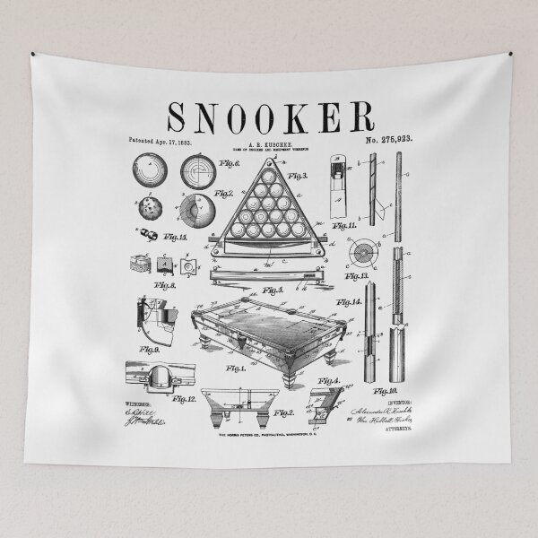 Item preview, Snooker Player Table Cue Sports Funny Vintage Patent Print designed and sold by GrandeDuc.
