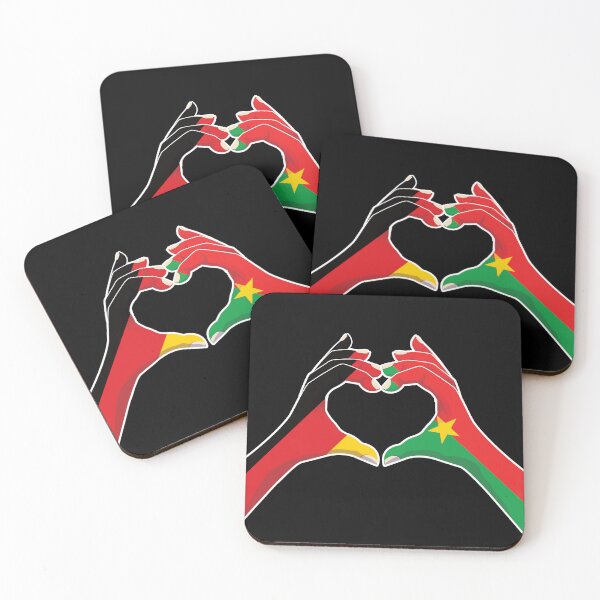 Item preview, Burkinabe Burkina Faso Germany German Love Heart Peace designed and sold by FlagX.