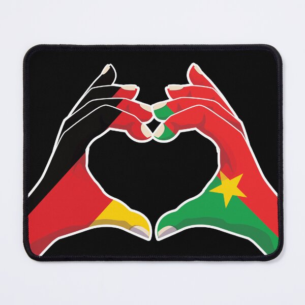 Item preview, Burkinabe Burkina Faso Germany German Love Heart Peace designed and sold by FlagX.