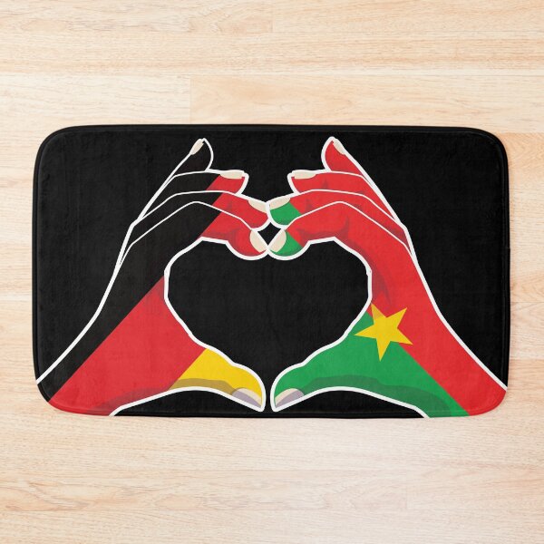 Item preview, Burkinabe Burkina Faso Germany German Love Heart Peace designed and sold by FlagX.