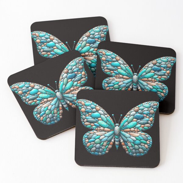 Item preview, Aquatic Ambiance Monarch Pebble Butterfly designed and sold by MachineDesigned.