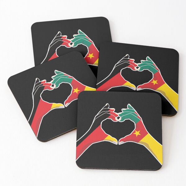 Item preview, Cameroon Cameroonian Germany German Love Heart Peace designed and sold by FlagX.