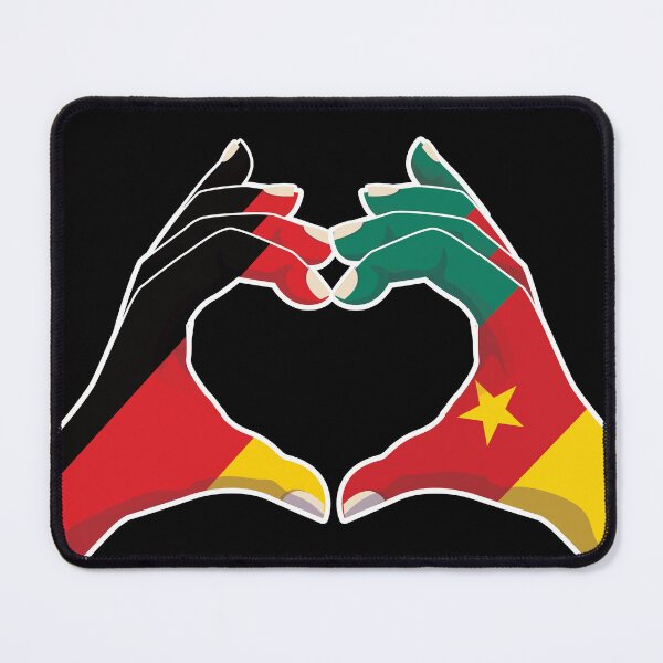 Item preview, Cameroon Cameroonian Germany German Love Heart Peace designed and sold by FlagX.