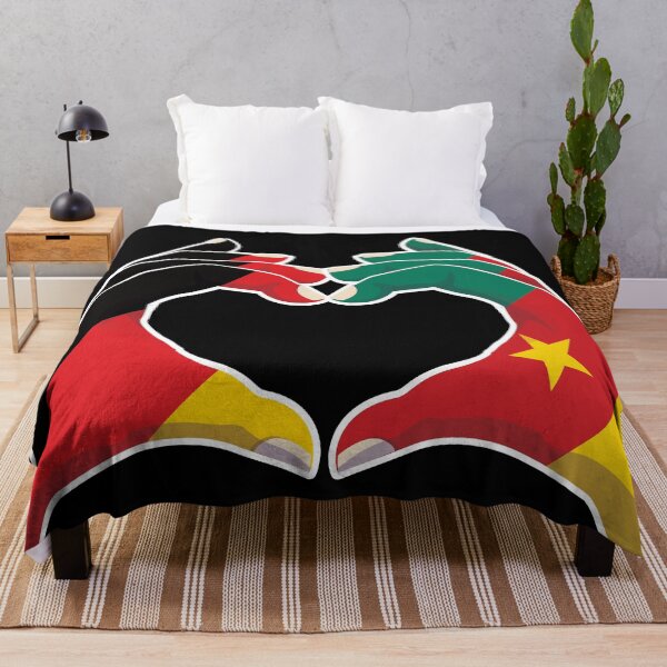Item preview, Cameroon Cameroonian Germany German Love Heart Peace designed and sold by FlagX.