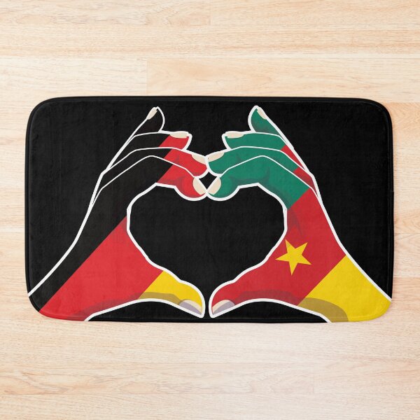 Item preview, Cameroon Cameroonian Germany German Love Heart Peace designed and sold by FlagX.