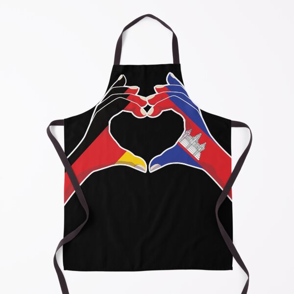 Item preview, Cambodian Cambodia Germany German Love Heart Peace designed and sold by FlagX.