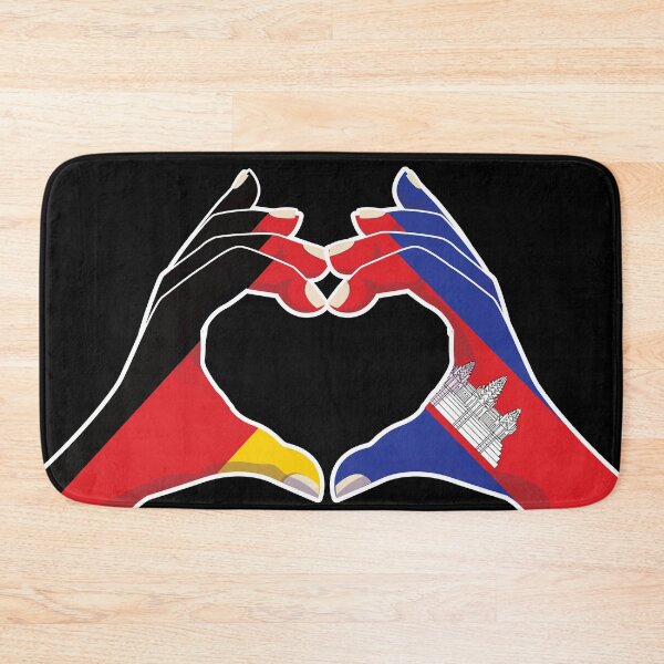 Item preview, Cambodian Cambodia Germany German Love Heart Peace designed and sold by FlagX.