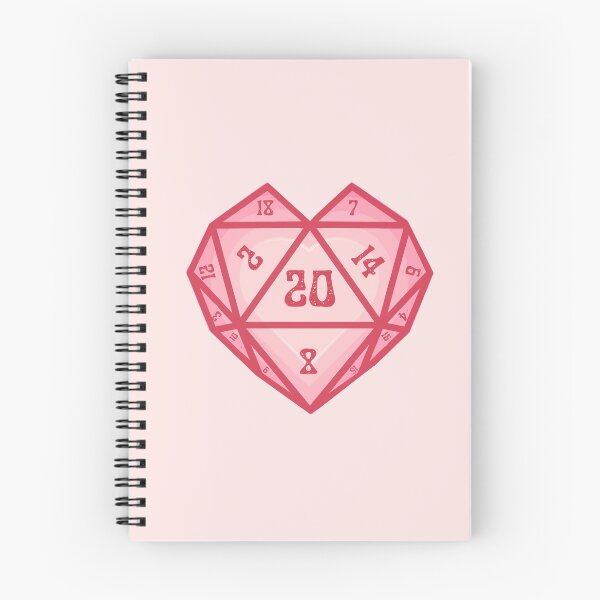 Item preview, D20 Heart: critical hit dnd love dice for valentines, anniversary, wedding or couple designed and sold by DungeonAtelier.