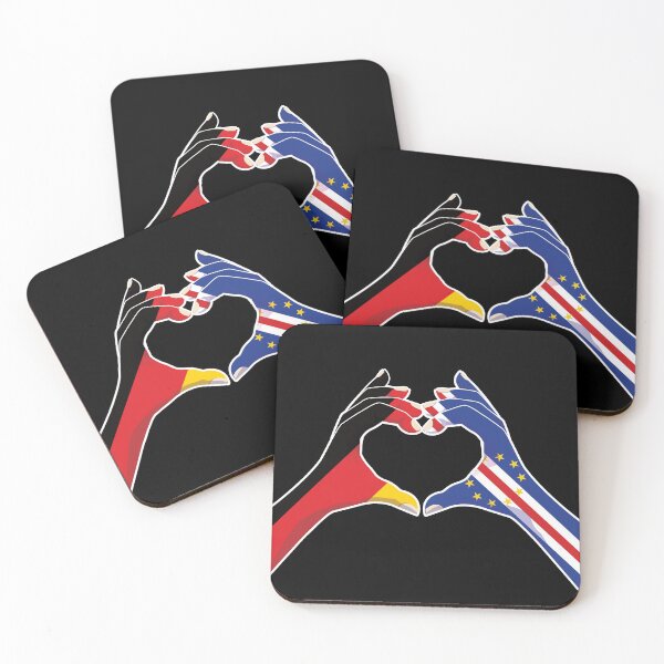 Item preview, Cape Verde Germany German Love Heart Peace designed and sold by FlagX.