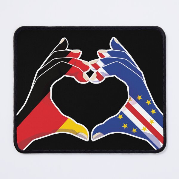 Item preview, Cape Verde Germany German Love Heart Peace designed and sold by FlagX.