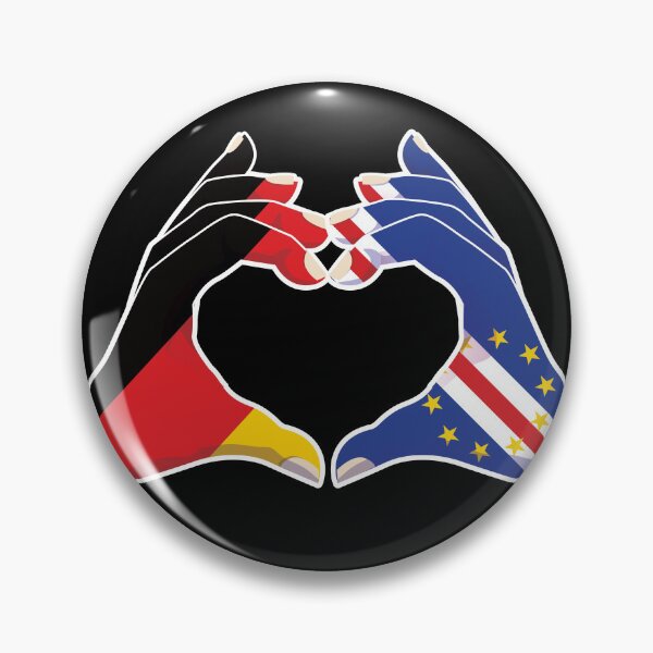 Item preview, Cape Verde Germany German Love Heart Peace designed and sold by FlagX.