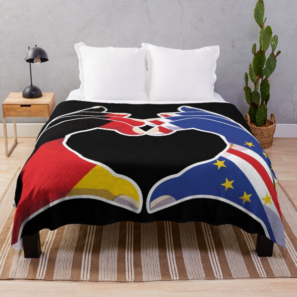 Item preview, Cape Verde Germany German Love Heart Peace designed and sold by FlagX.