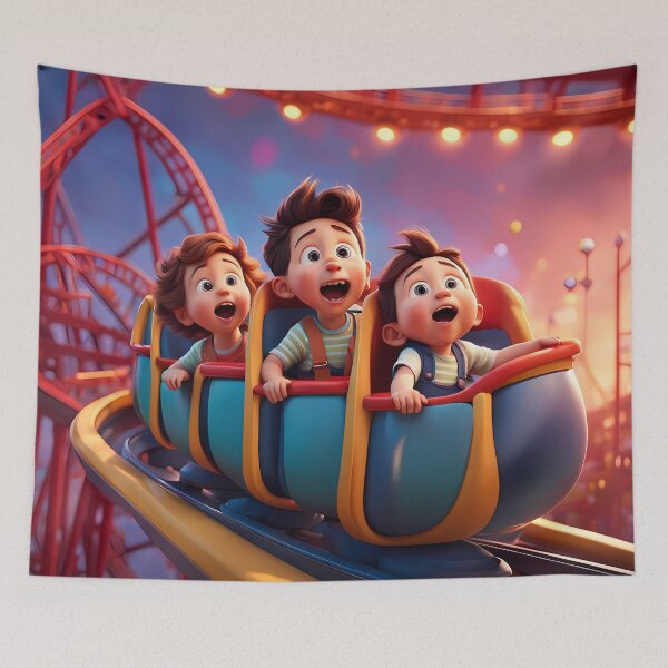 Item preview, Toddlers riding a rollercoaster designed and sold by Colin Bentham.