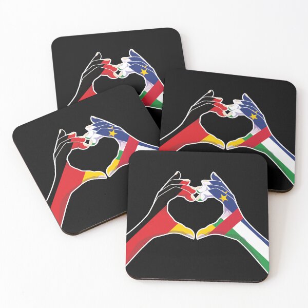Item preview, Central African Republic Central African Germany German Love Heart Peace designed and sold by FlagX.