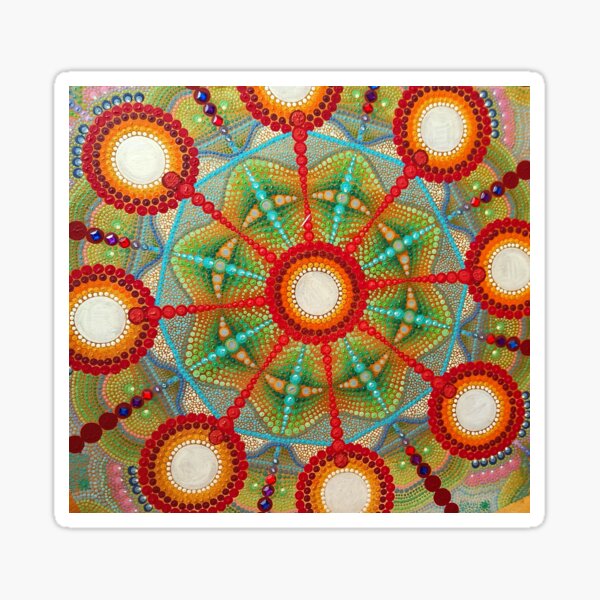 Circle Of Life Mandala Sticker