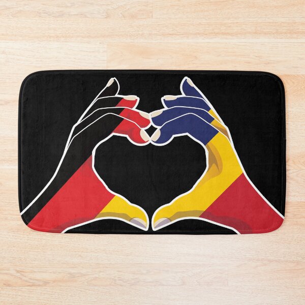 Item preview, Chad Chadian Germany German Love Heart Peace designed and sold by FlagX.
