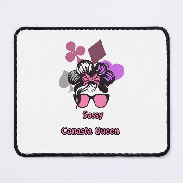 Item preview,  "Sassy Canasta Royalty: Groovy Queen"- Funny Canasta Lover designed and sold by stickercuffs.