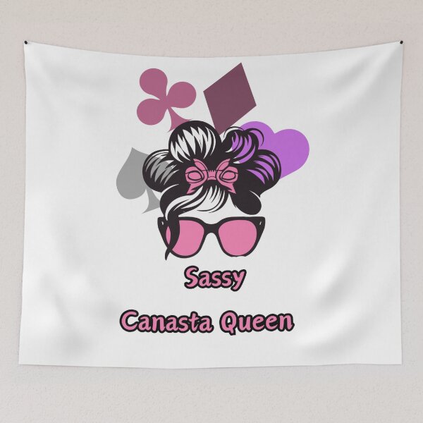 Item preview,  "Sassy Canasta Royalty: Groovy Queen"- Funny Canasta Lover designed and sold by stickercuffs.