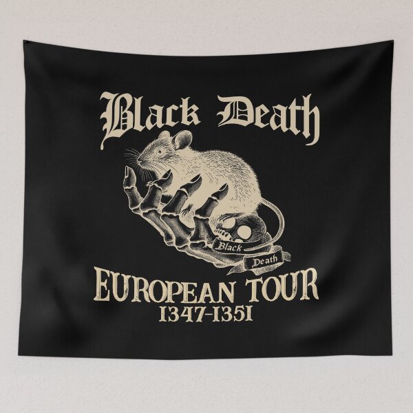 Item preview, Black Death European Tour 1347-1351, Rat And Bones designed and sold by cuteeshop.