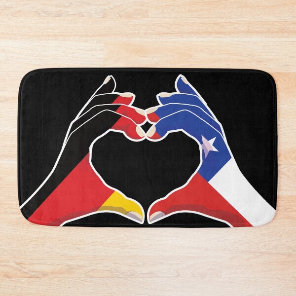 Item preview, Chile Chilean Germany German Love Heart Peace designed and sold by FlagX.