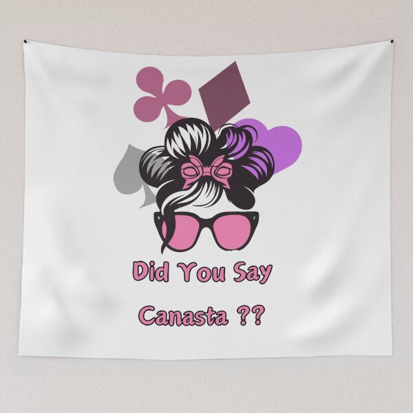 Item preview, " Canasta Jubilation: Card Queen's Elegance"- Funny Canasta Lover designed and sold by stickercuffs.