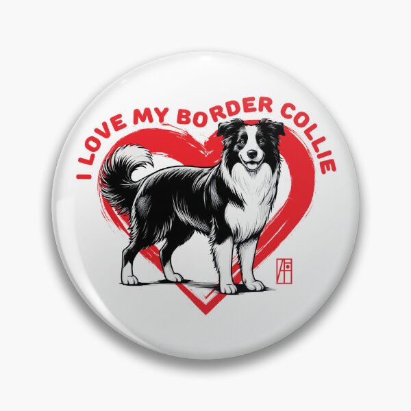 Item preview, I Love My Border Collie - I Love my dog - Intelligent dog designed and sold by ArtProjectShop.