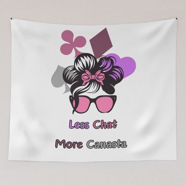 Item preview, "Canasta Carnival: Less Chat More Canasta"- Funny Canasta Lover designed and sold by stickercuffs.