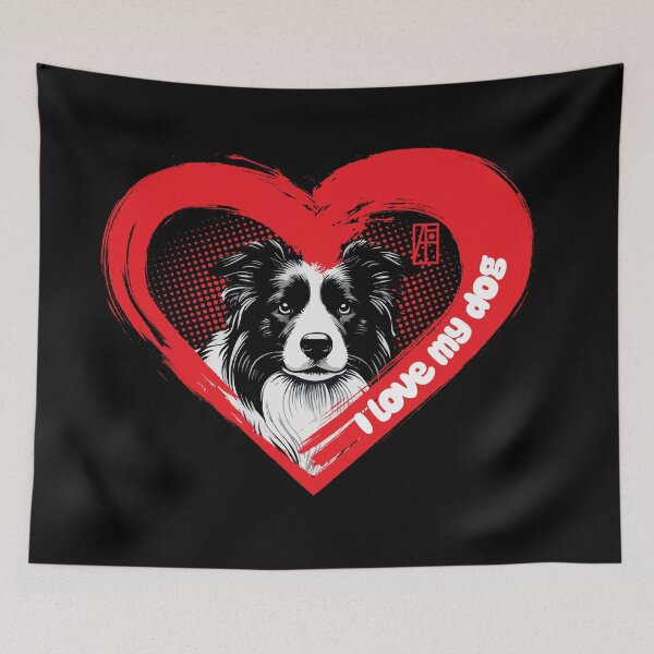 Item preview, I Love My Border Collie - Intelligent dog - I Love my dog designed and sold by ArtProjectShop.