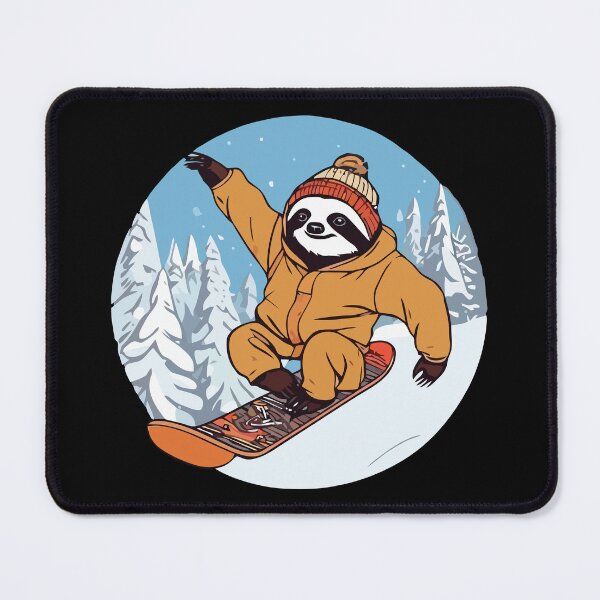 Item preview, Funny Snowboarder Sloth on Snowboarding designed and sold by NawalMagdy.