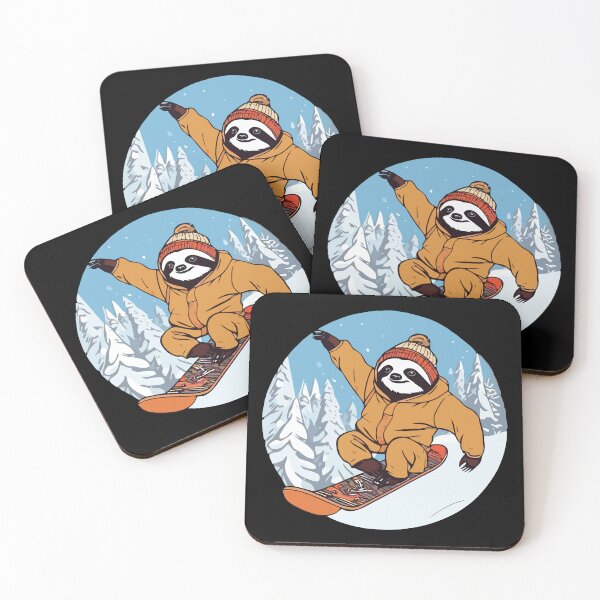 Item preview, Funny Snowboarder Sloth on Snowboarding  designed and sold by NawalMagdy.