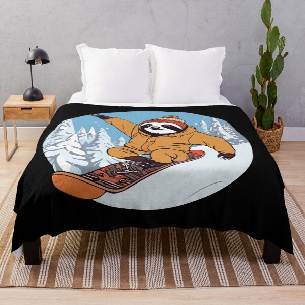 Item preview, Funny Snowboarder Sloth on Snowboarding designed and sold by NawalMagdy.