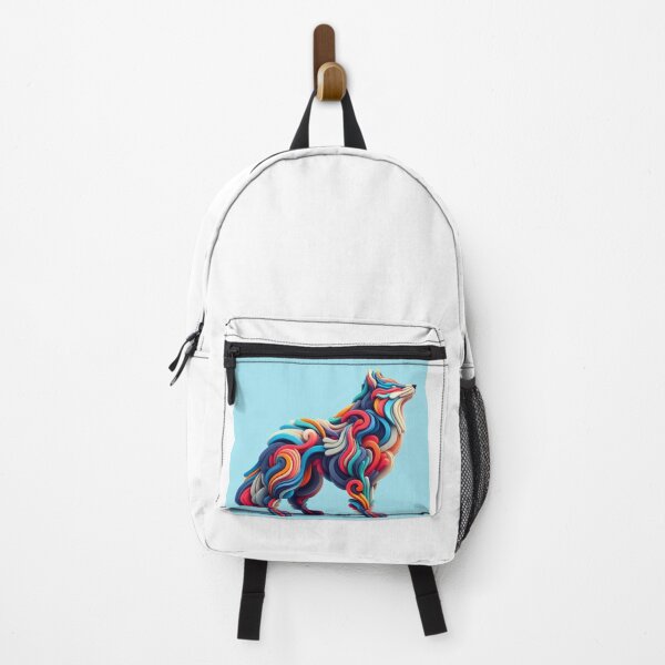 Item preview, Futuristic Howling Wolf: Vibrant Expression designed and sold by Bittor18.