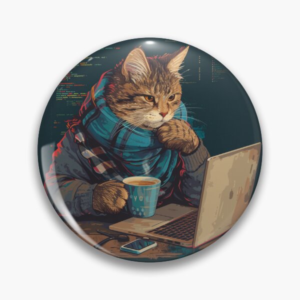 Item preview, Web Developer Cat Coder designed and sold by CleverboyDsgns.