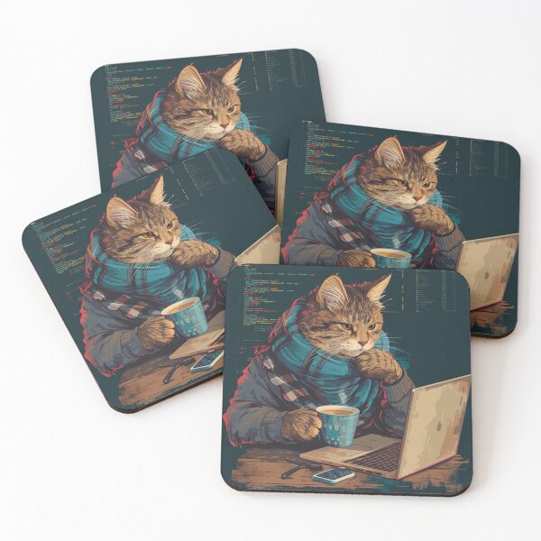 Item preview, Web Developer Cat Coder designed and sold by CleverboyDsgns.