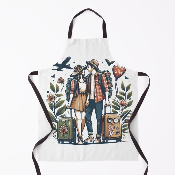 Item preview, Couple in love Travel to world together  designed and sold by vectorillus.