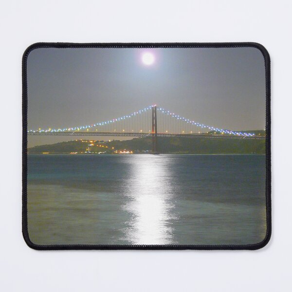 Item preview, Moonlight. Cristo Rei. The statue of Christ at the right designed and sold by Tereza Pilar Art.