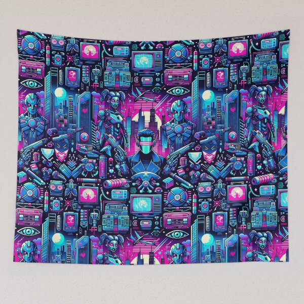 Item preview, Neon Defenders: Guardians of the Cyber City designed and sold by M-ormin.