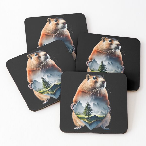 Item preview, Groundhog holding a world designed and sold by Ann Miu Deluxe.