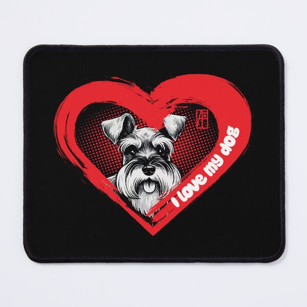 Item preview, I Love My Miniature Schnauzer - Good companion dog - I Love my dog designed and sold by ArtProjectShop.