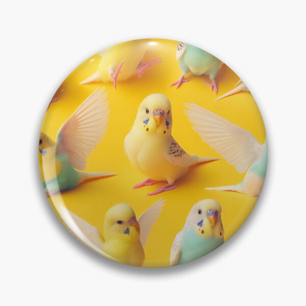 Item preview, "Playful Budgies" pattern designed and sold by Elena Kolotusha.