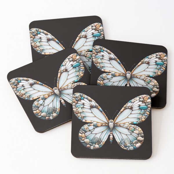 Item preview, Aquatic Whisper Monarch Pebble Butterfly designed and sold by MachineDesigned.