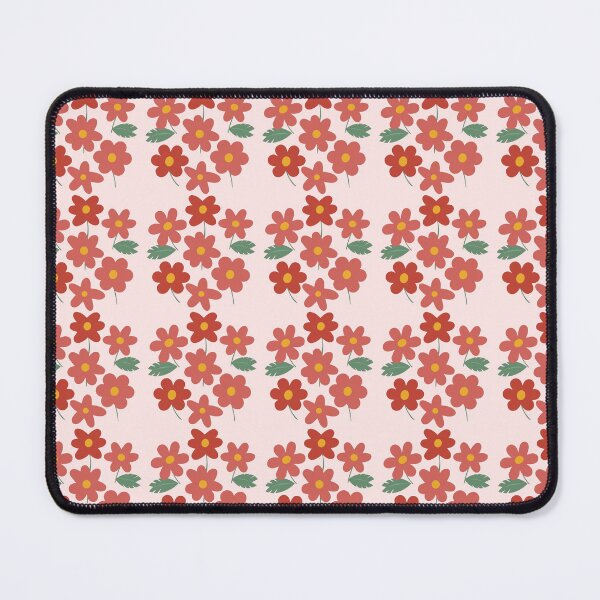 Item preview, Red Minimal Flower Pattern designed and sold by PatternInArt.