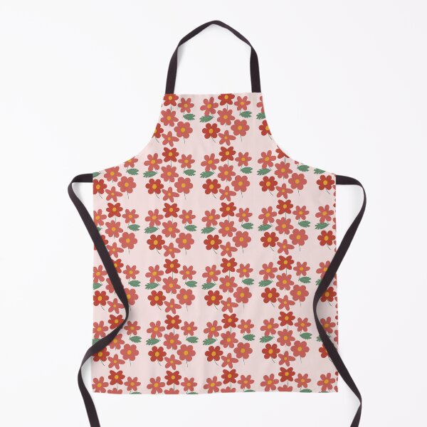 Item preview, Red Minimal Flower Pattern  designed and sold by PatternInArt.