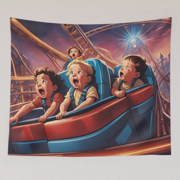 Item preview, Toddlers riding a rollercoaster designed and sold by Colin Bentham.