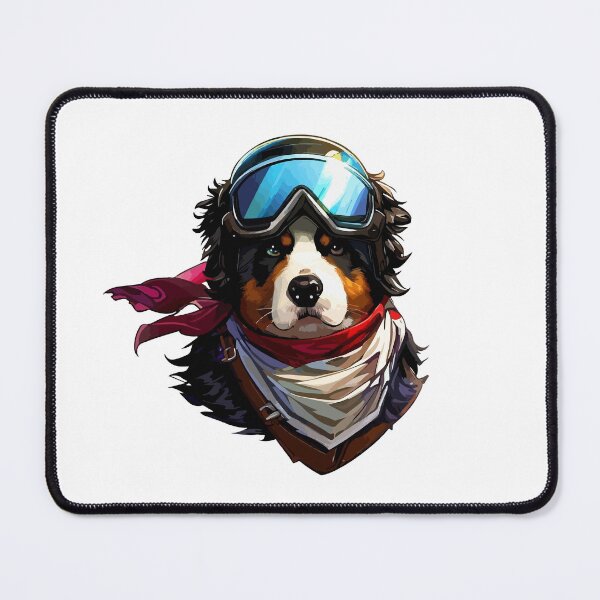 Item preview, Cute Bernese Mountain Dog Adventurer Portrait designed and sold by TomFrontierArt.