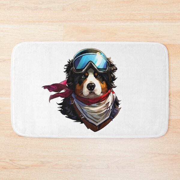 Item preview, Cute Bernese Mountain Dog Adventurer Portrait designed and sold by TomFrontierArt.