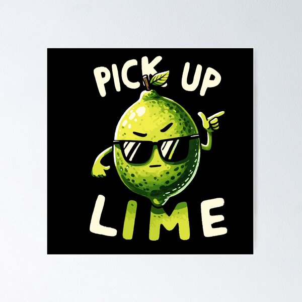Artikelvorschau, Pick up Line Lime entworfen und verkauft von DoodleDashShop.